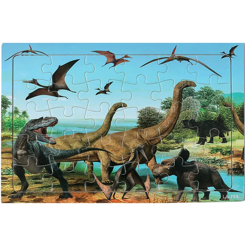 Dinosaurs City  Wooden Preschool