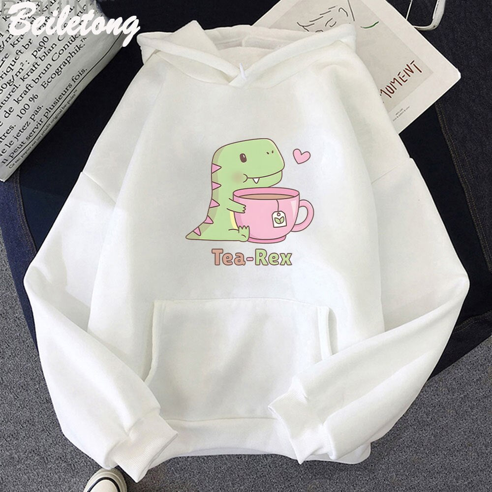 Dinosaur Hoodie Women Fashion  Oversized