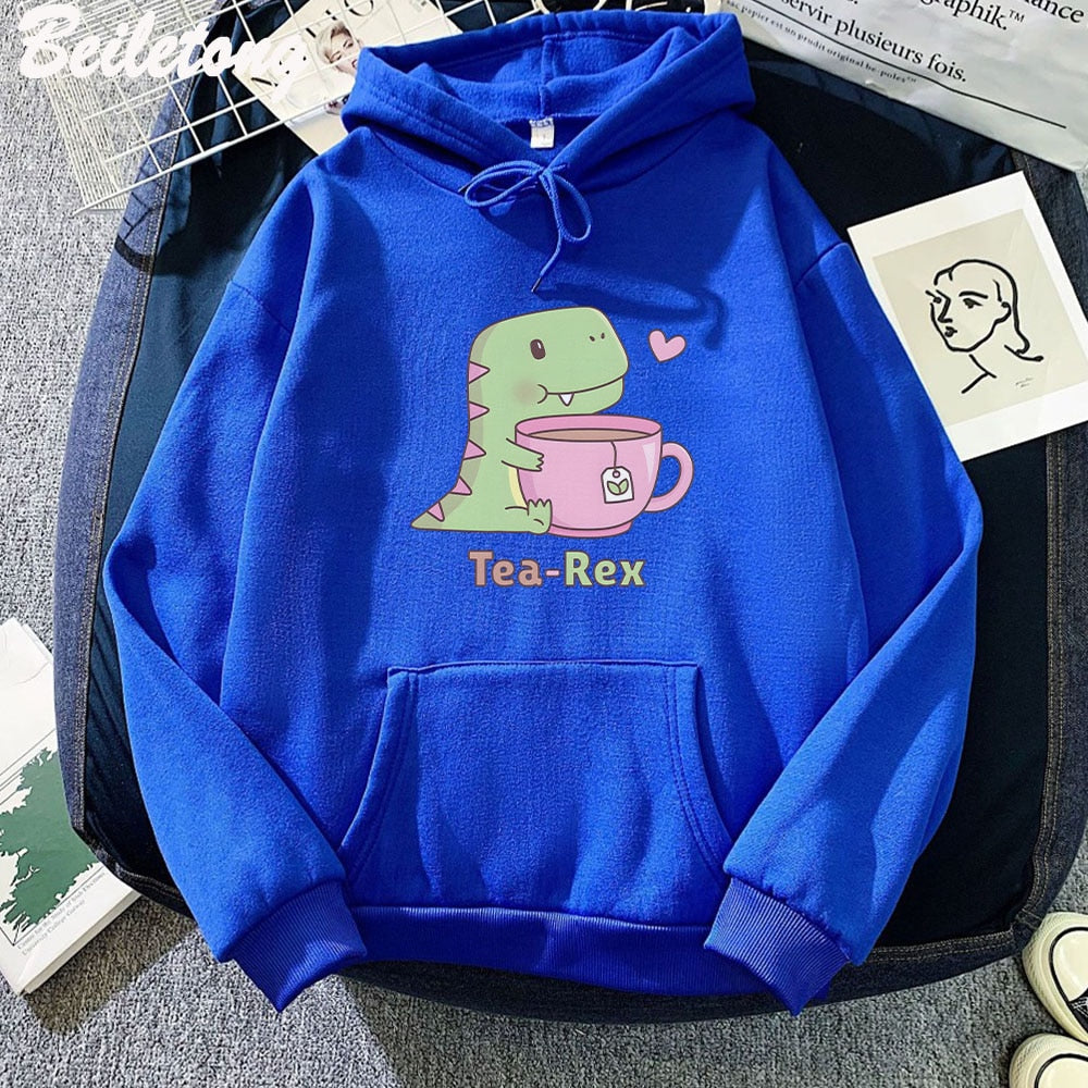 Dinosaur Hoodie Women Fashion  Oversized