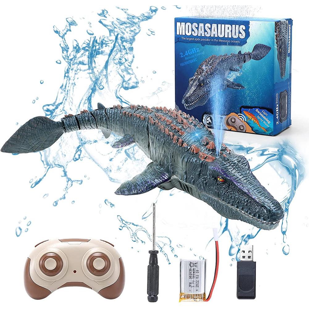 Dinosaurs City: 2.4G Remote Control Mosasaurus Diving Dinosaur Toy for Kids