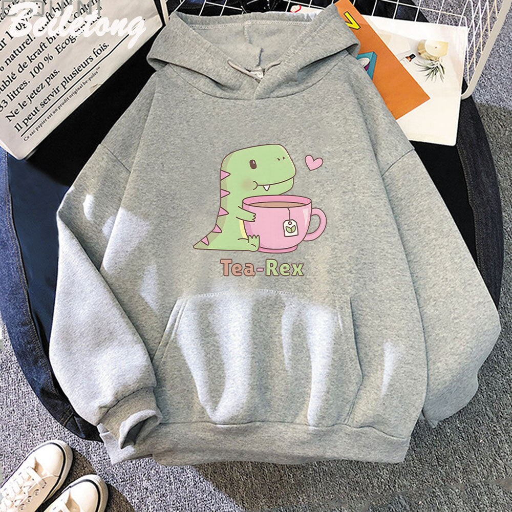 Dinosaur Hoodie Women Fashion  Oversized