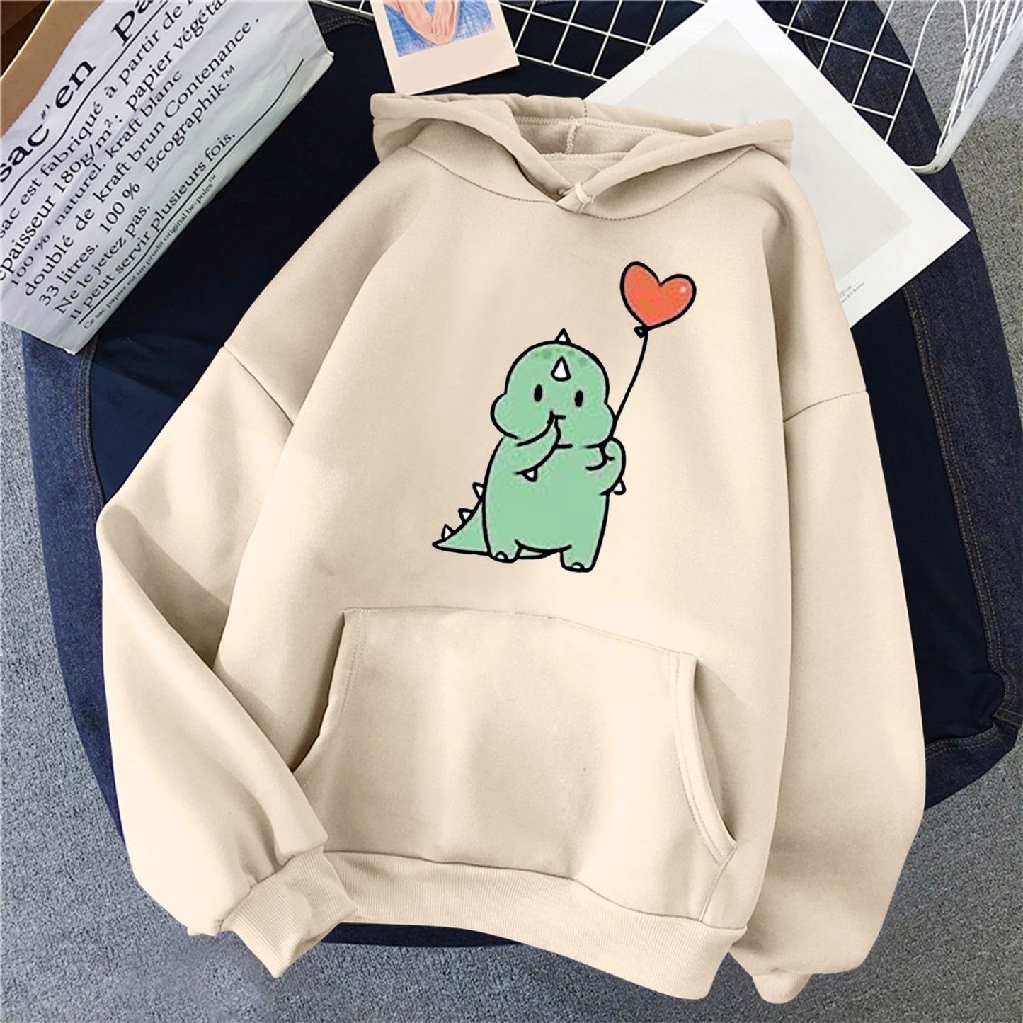 Winter Casual Vintage Korean Pullovers Sweatshirts