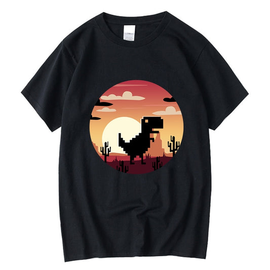 T-shirt 100% cotton funny game dinosaur