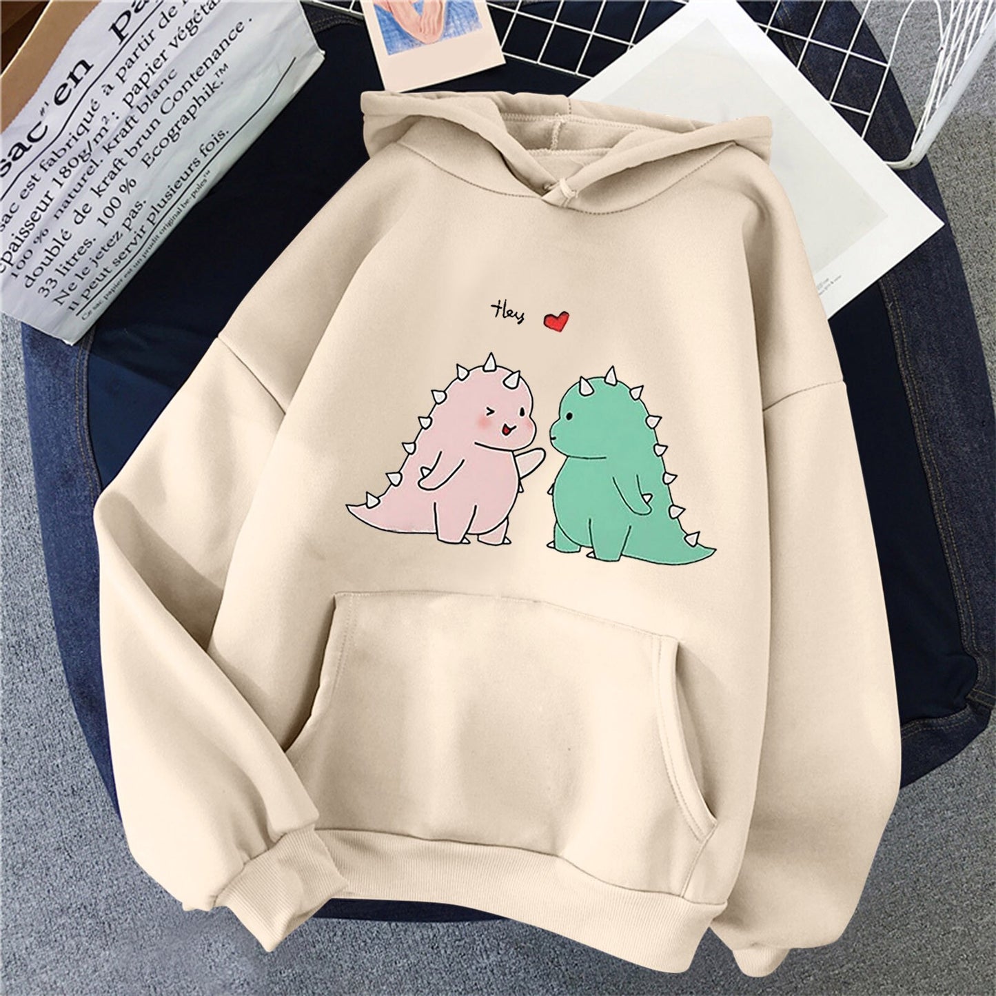 Winter Casual Vintage Korean Pullovers Sweatshirts