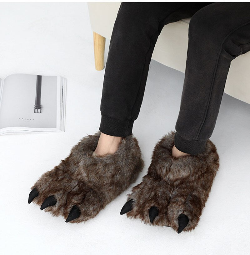 Funny Unisex Animal Paw Slippers Shoes