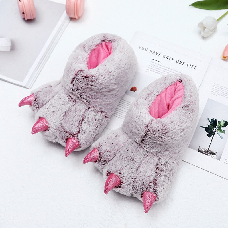 Funny Unisex Animal Paw Slippers Shoes