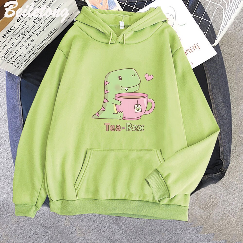 Dinosaur Hoodie Women Fashion  Oversized